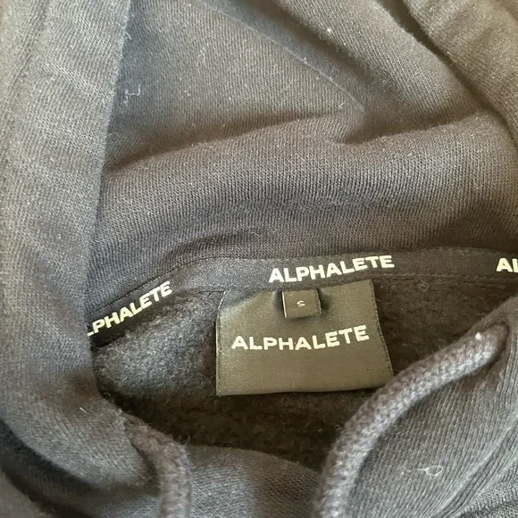 Alphalete black cropped hoodie small - Picture 3 of 5